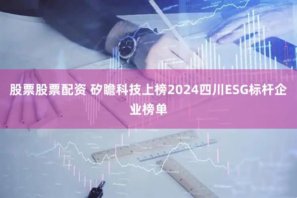 股票股票配资 矽瞻科技上榜2024四川ESG标杆企业榜单